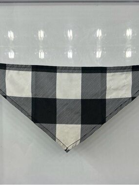 Dog Black And White Velcro Bandanna (Ready To Ship